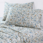 Parure de draps à poches profondes en satin de coton biologique Azores Home 300 fils