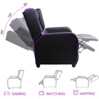 Fauteuil inclinable de jeu BOSSIN, style course, dossier haut, pour salon, cinéma