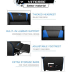 Fauteuil inclinable de jeu BOSSIN, style course, dossier haut, pour salon, cinéma