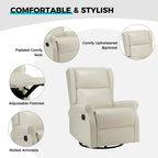 Chaise pivotante contemporaine pour chambre d'enfant Baksoho en similicuir avec base en métal par HULALA HOME