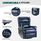 Chaise pivotante contemporaine pour chambre d'enfant Baksoho en similicuir avec base en métal par HULALA HOME