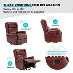 Chaise pivotante contemporaine pour chambre d'enfant Baksoho en similicuir avec base en métal par HULALA HOME