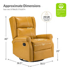 Chaise pivotante contemporaine pour chambre d'enfant Baksoho en similicuir avec base en métal par HULALA HOME