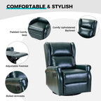 Chaise pivotante contemporaine pour chambre d'enfant Baksoho en similicuir avec base en métal par HULALA HOME