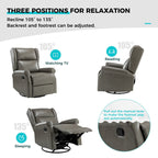 Chaise pivotante contemporaine pour chambre d'enfant Baksoho en similicuir avec base en métal par HULALA HOME