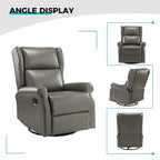 Chaise pivotante contemporaine pour chambre d'enfant Baksoho en similicuir avec base en métal par HULALA HOME