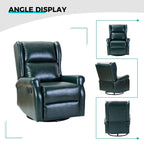 Chaise pivotante contemporaine pour chambre d'enfant Baksoho en similicuir avec base en métal par HULALA HOME