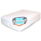 Matelas à eau Bali Softside semi-onduleux Queen size - Blanc