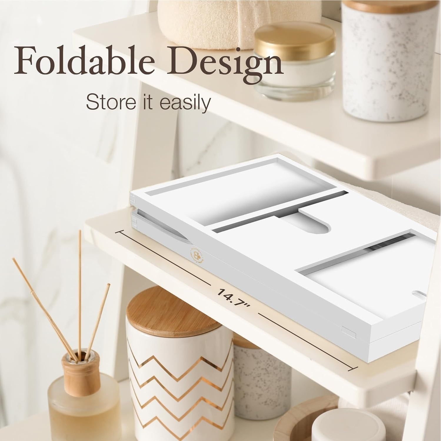 Plateau de baignoire en bambou extensible, support pour livres et tablettes, plateau de baignoire pliable