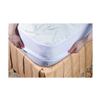 Protège-matelas imperméable en bambou, tissu matelassé épais