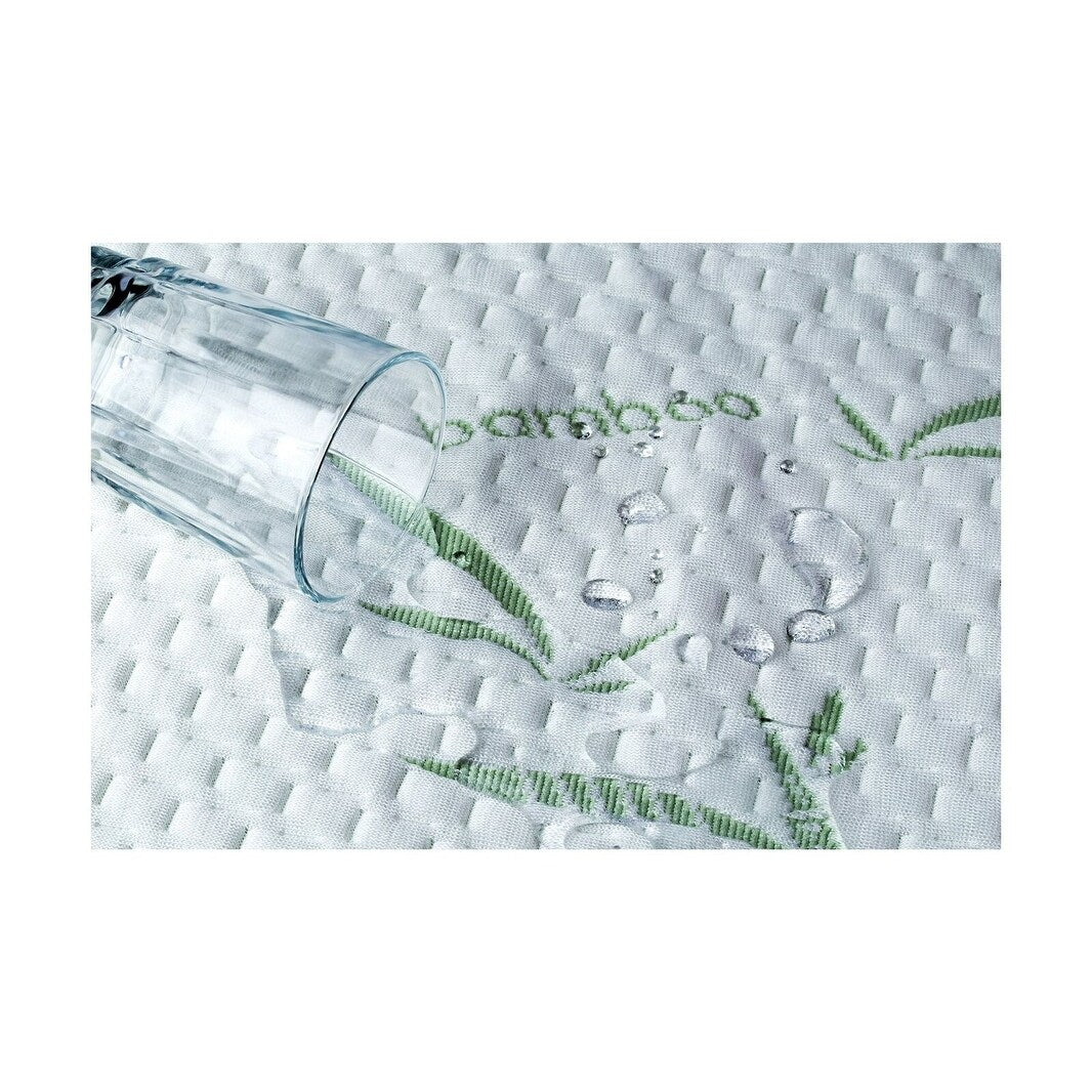 Protège-matelas imperméable en bambou, tissu matelassé épais