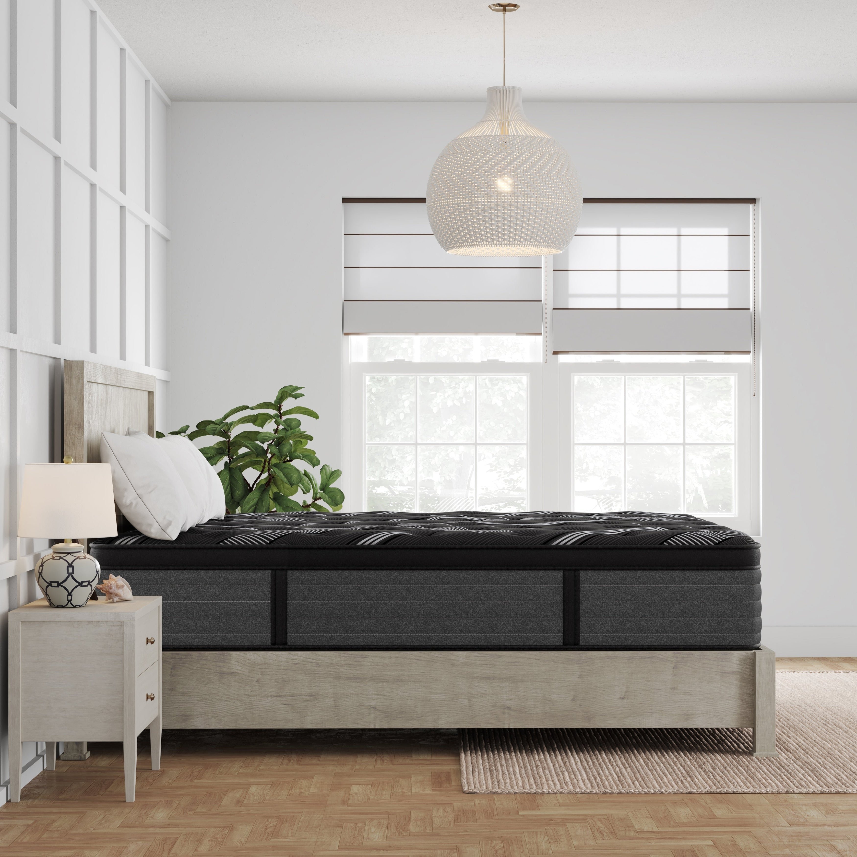 Banff Breeze, matelas hybride Euro Top en mousse à mémoire de forme infusée de graphite ultra-fraîche, certifié CertiPUR US et Greenguard Gold