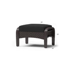 Ensemble de fauteuils club et poufs d'extérieur Barcelo Sunbrella 5 pièces