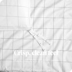 Parure de couette en percale de coton biologique Bare Home