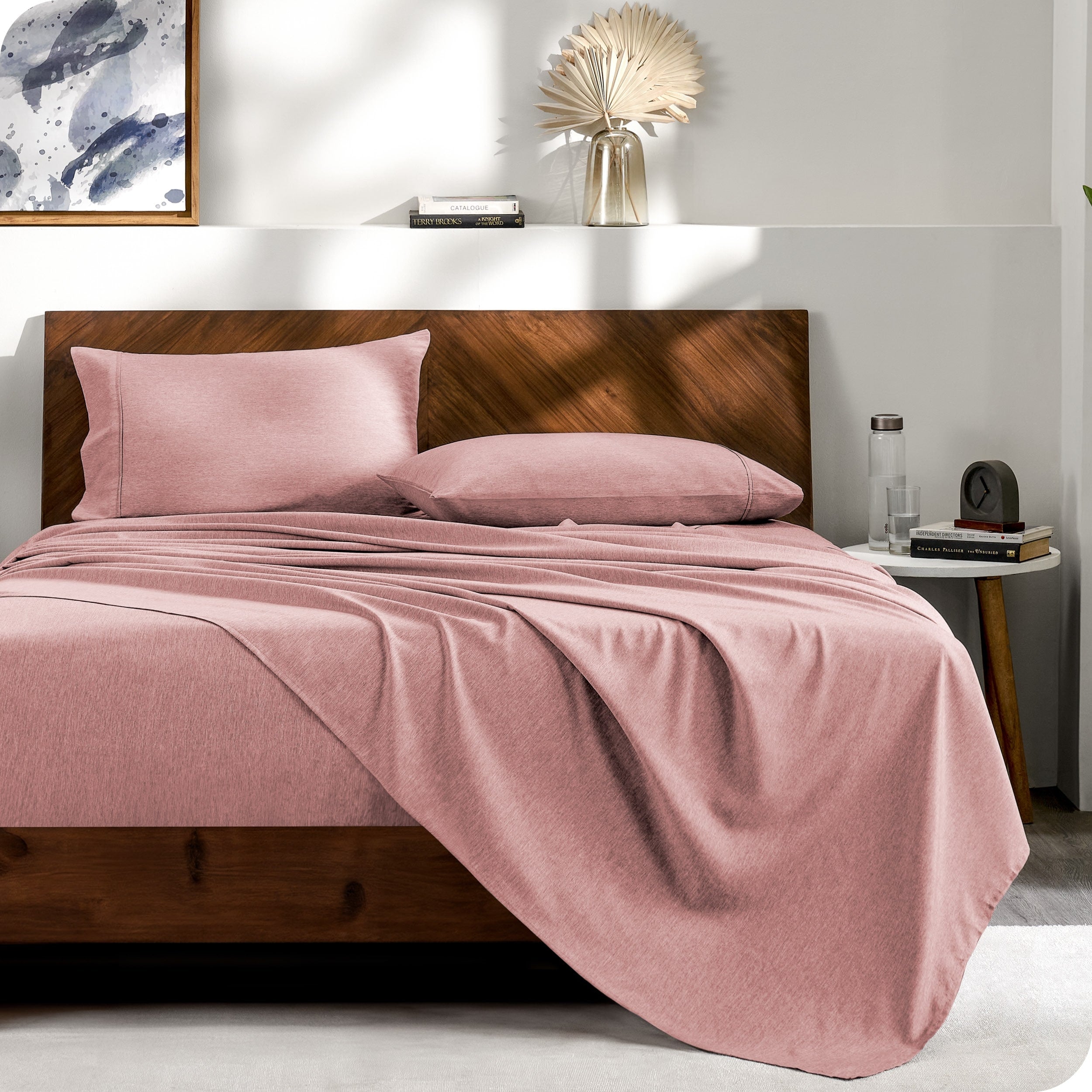 Bare Home Heathered Bed-in-a-Bag - Ensemble couette et ensemble de draps