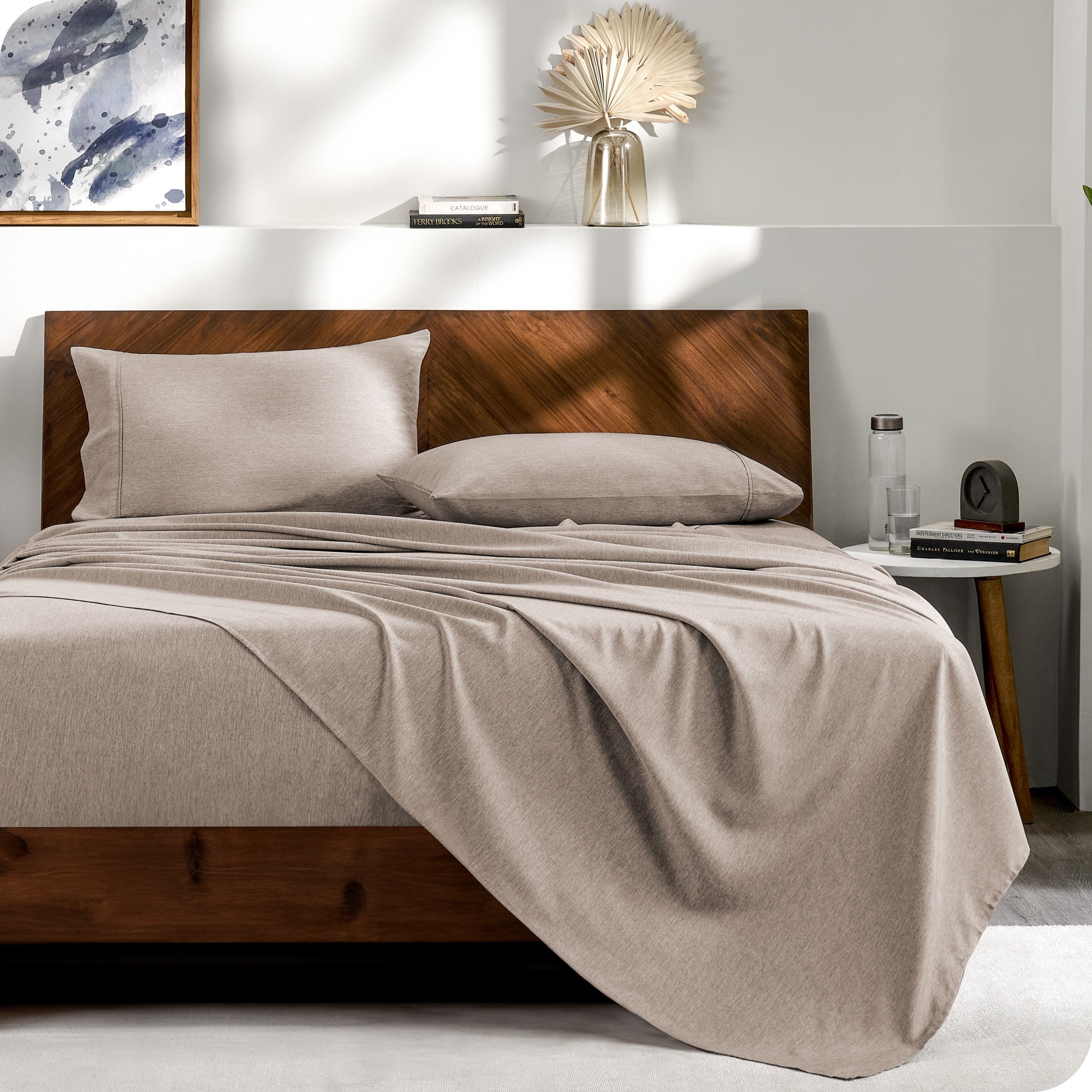 Bare Home Heathered Bed-in-a-Bag - Ensemble couette et ensemble de draps