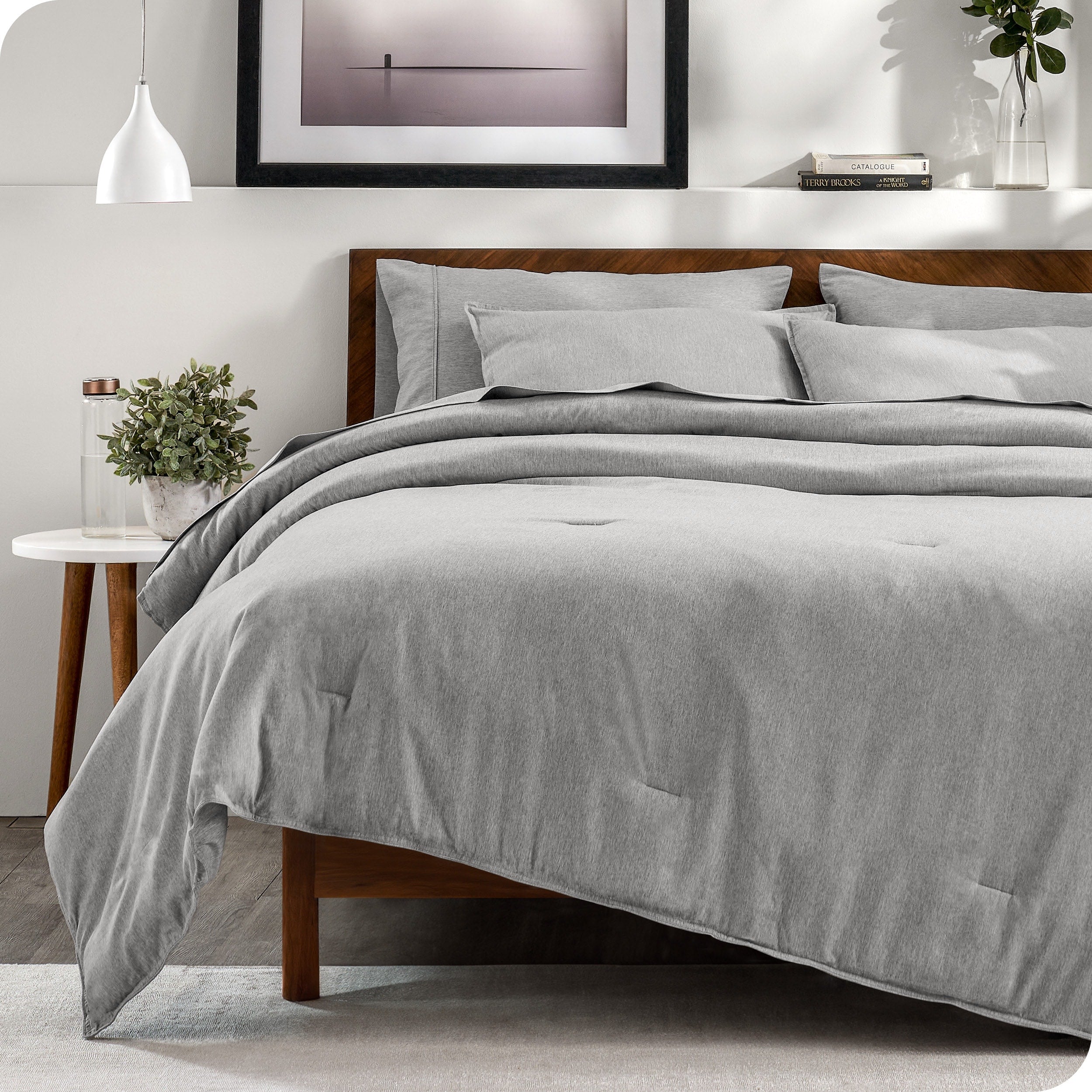 Bare Home Heathered Bed-in-a-Bag - Ensemble couette et ensemble de draps