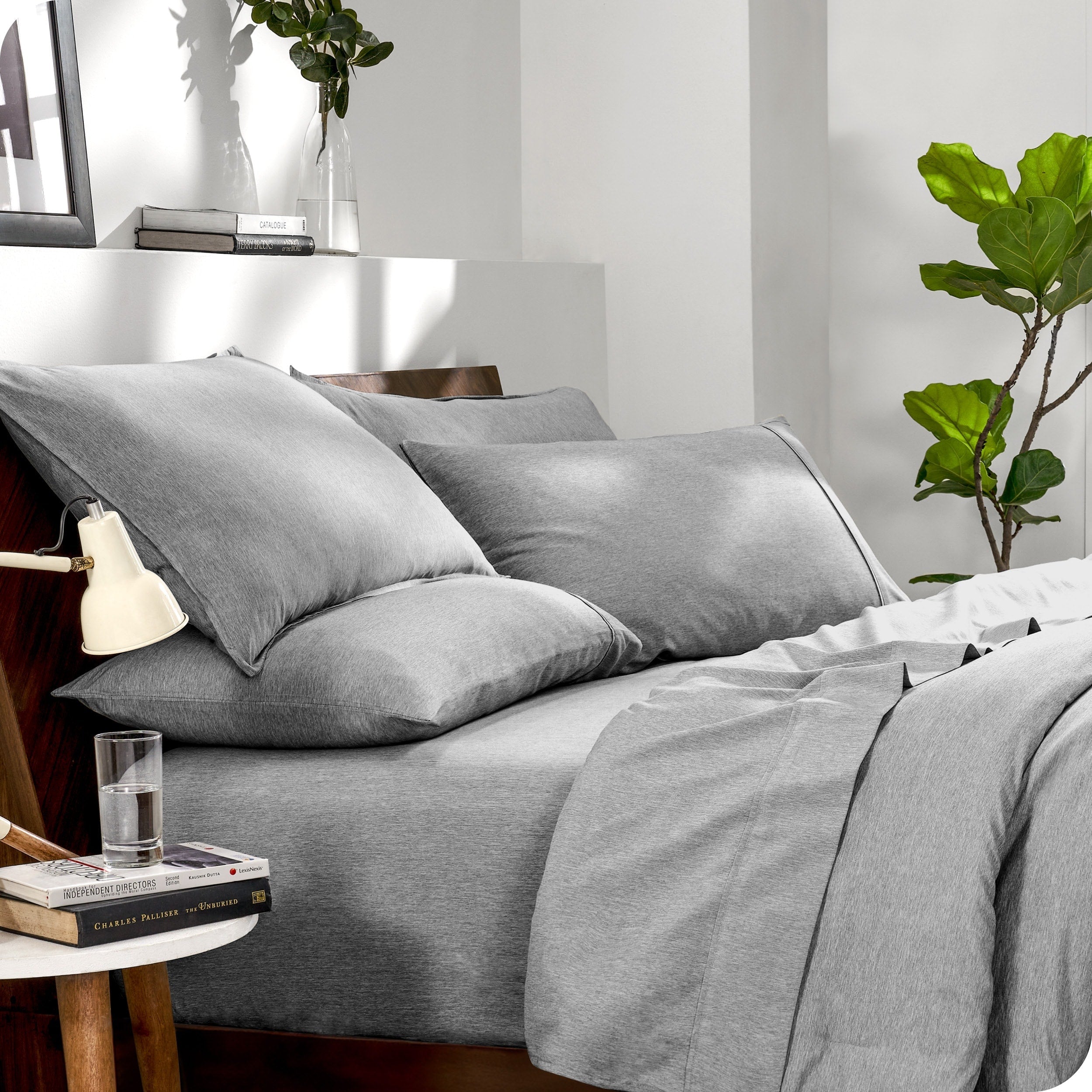 Bare Home Heathered Bed-in-a-Bag - Ensemble couette et ensemble de draps