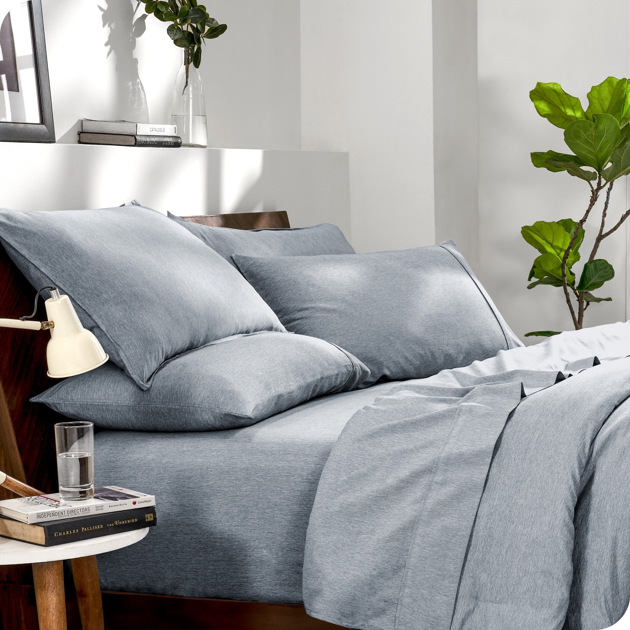 Bare Home Heathered Bed-in-a-Bag - Ensemble couette et ensemble de draps