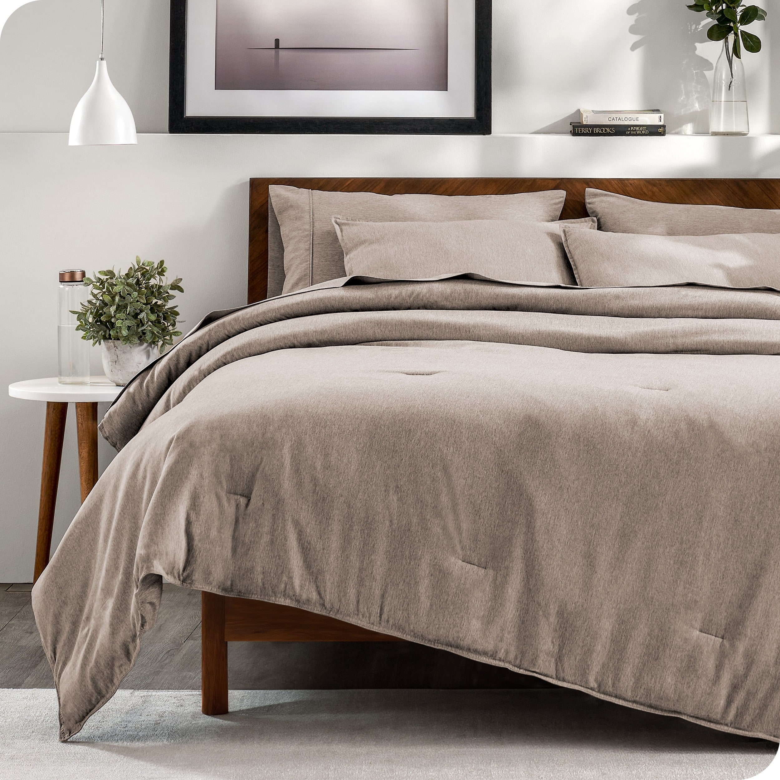 Bare Home Heathered Bed-in-a-Bag - Ensemble couette et ensemble de draps