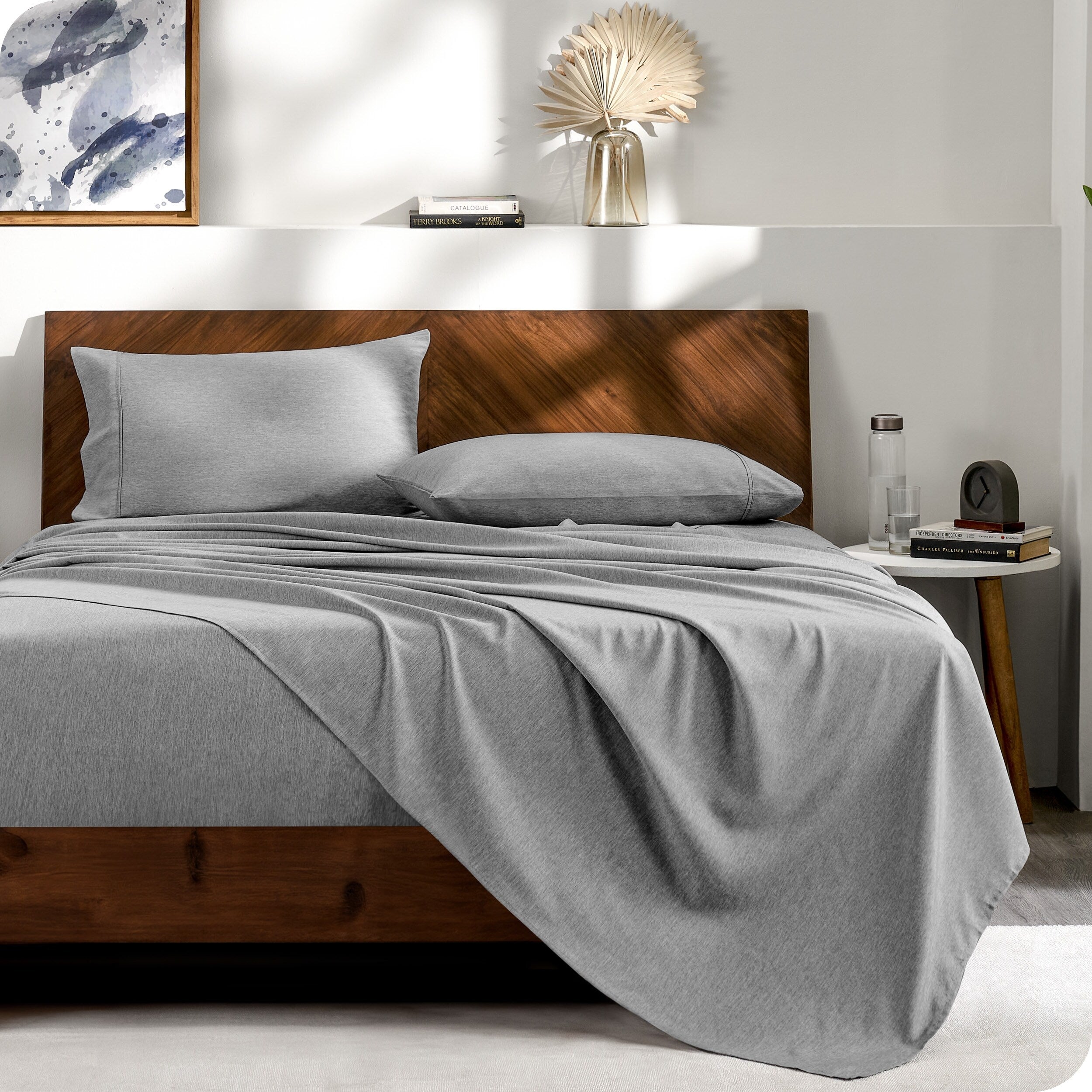 Bare Home Heathered Bed-in-a-Bag - Ensemble couette et ensemble de draps