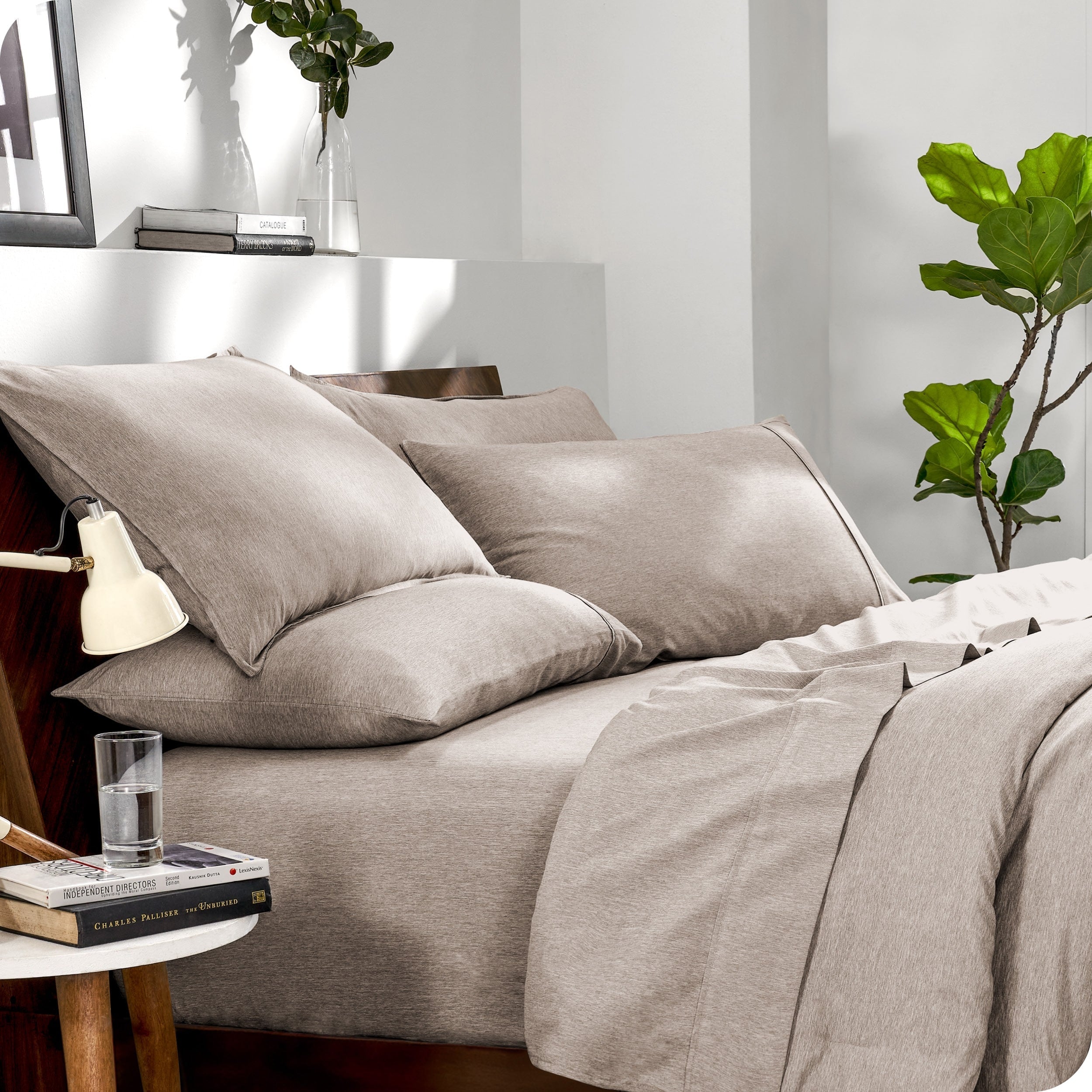 Bare Home Heathered Bed-in-a-Bag - Ensemble couette et ensemble de draps