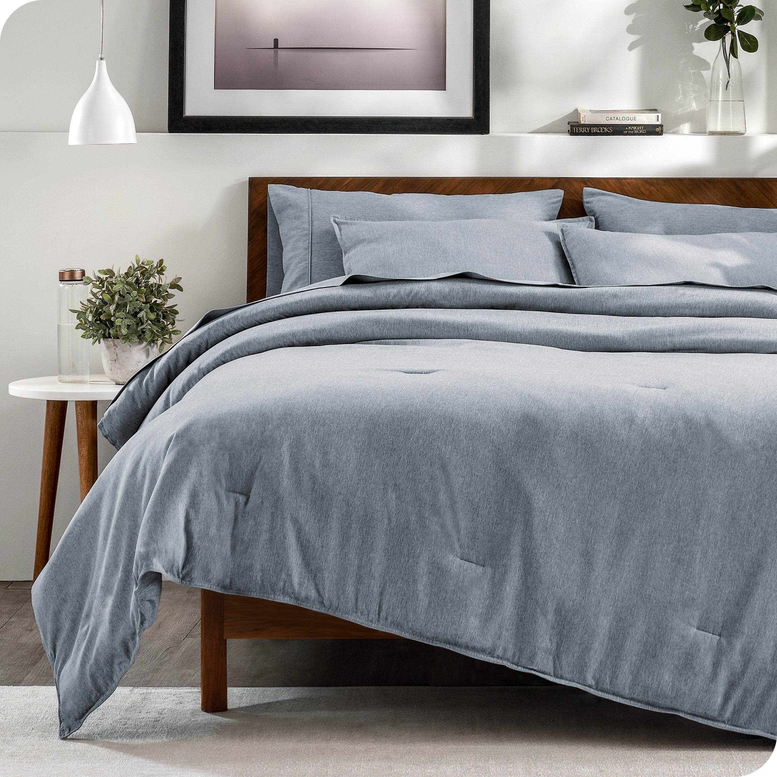 Bare Home Heathered Bed-in-a-Bag - Ensemble couette et ensemble de draps