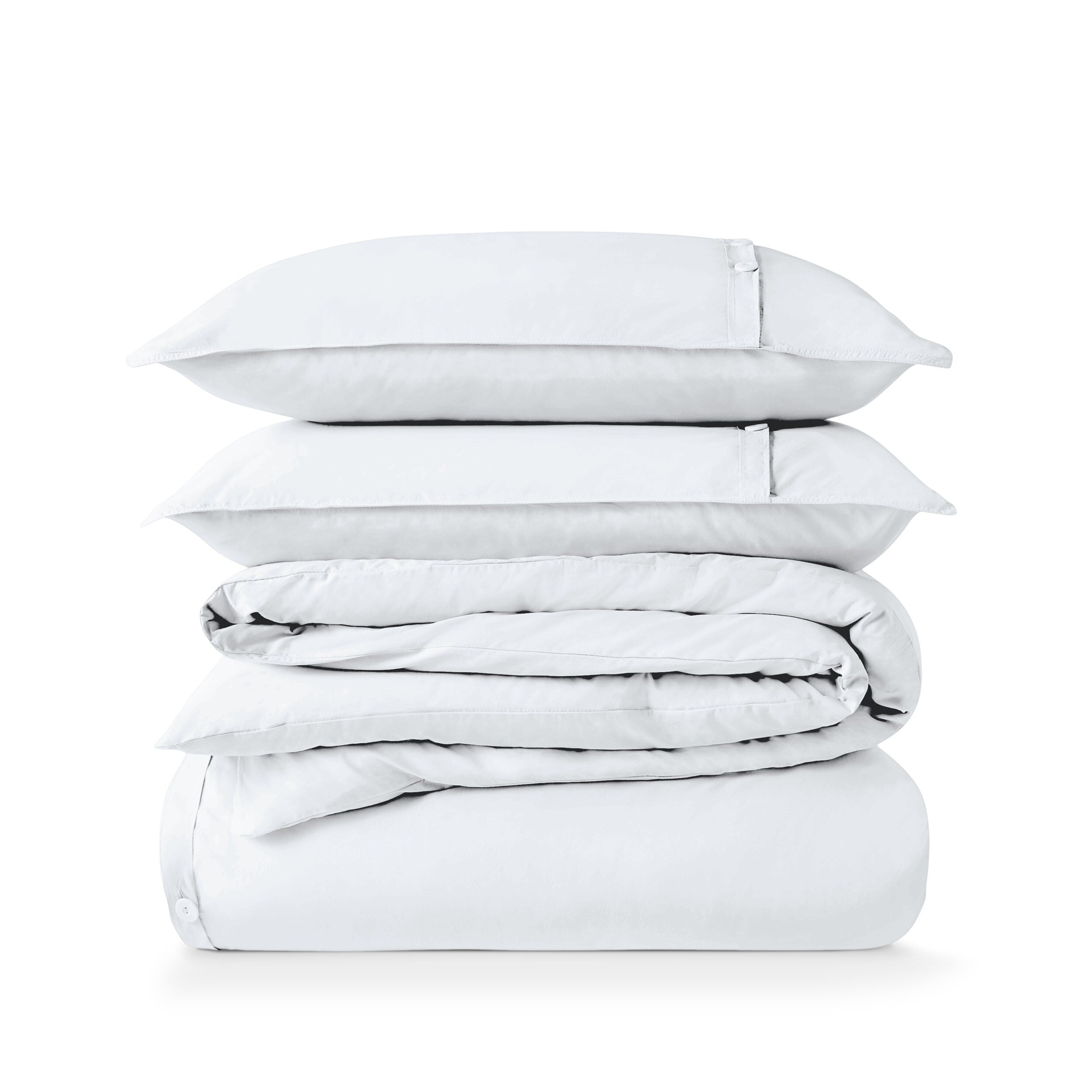 Parure de couette en percale de coton biologique Bare Home