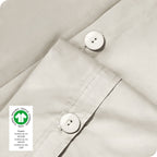 Parure de couette en percale de coton biologique Bare Home