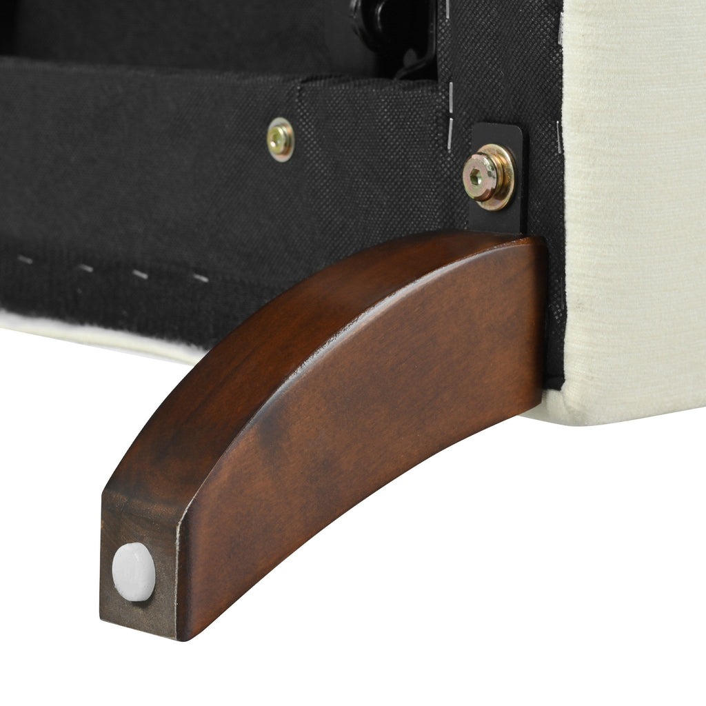 Fauteuil inclinable rembourré Barnn avec dossier à oreilles par Christopher Knight Home