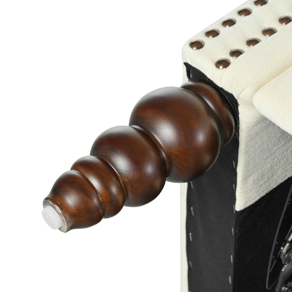 Fauteuil inclinable rembourré Barnn avec dossier à oreilles par Christopher Knight Home