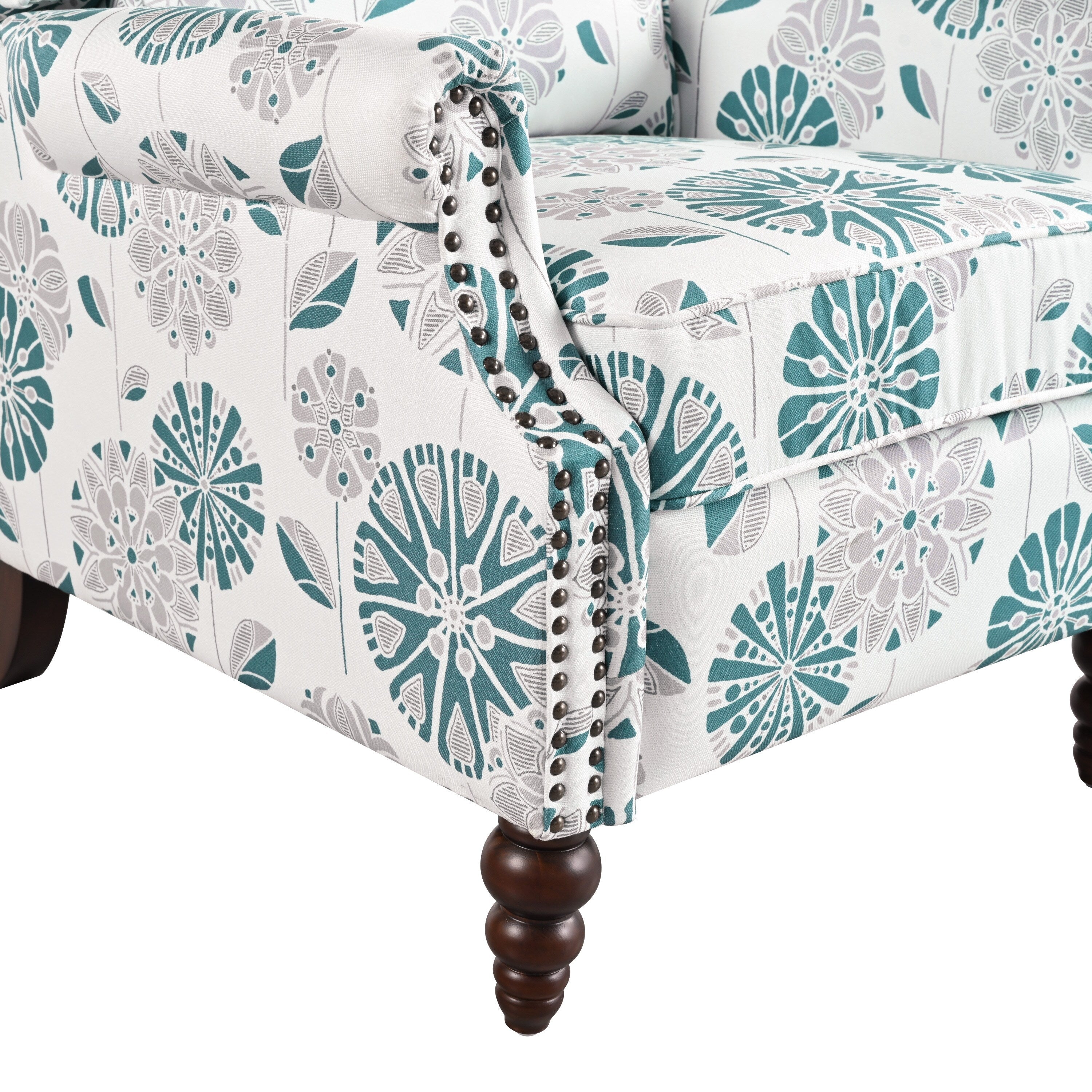 Fauteuil inclinable rembourré Barnn avec dossier à oreilles par Christopher Knight Home