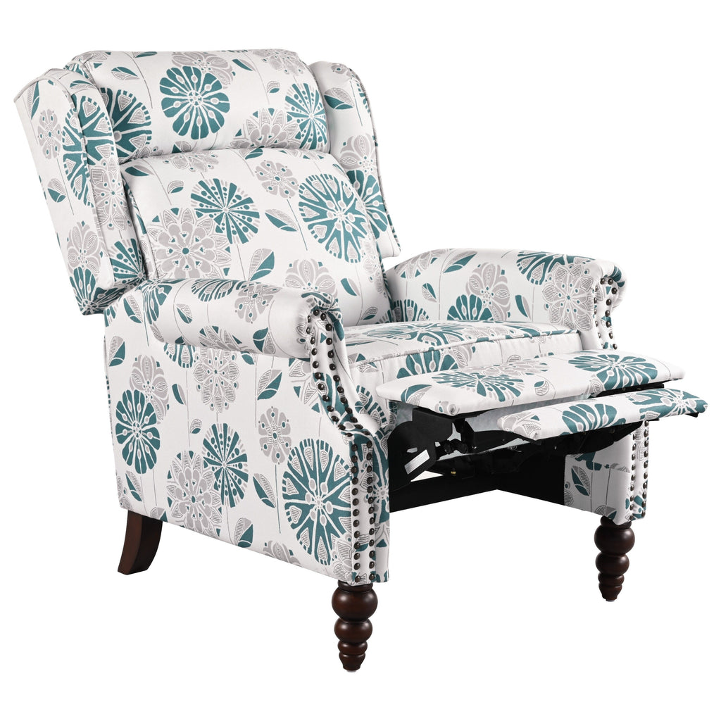 Fauteuil inclinable rembourré Barnn avec dossier à oreilles par Christopher Knight Home