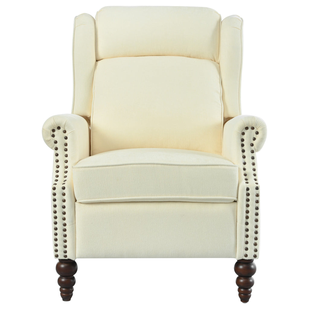 Fauteuil inclinable rembourré Barnn avec dossier à oreilles par Christopher Knight Home