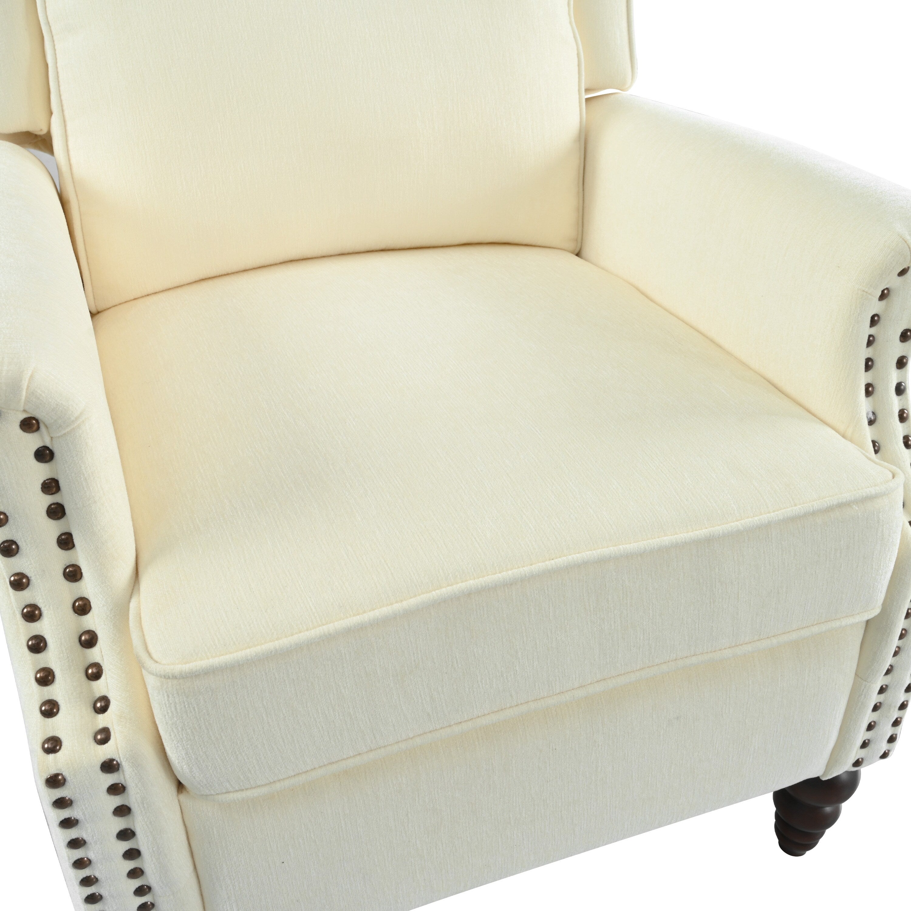 Fauteuil inclinable rembourré Barnn avec dossier à oreilles par Christopher Knight Home