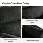 Fauteuil inclinable pivotant et électrique Barry Modern 38 pouces avec ports USB par HULALA HOME