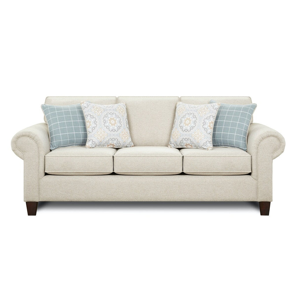 Canapé-lit traditionnel Bates Nickel gris clair Queen