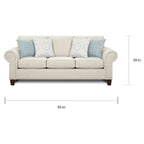 Canapé-lit traditionnel Bates Nickel gris clair Queen