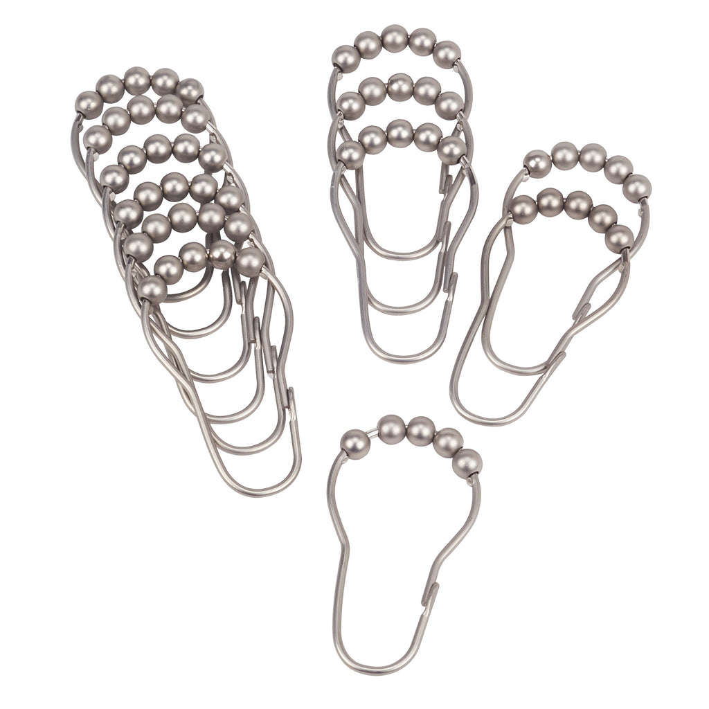 Anneaux de rideau de douche Bath Bliss, lot de 12 - Satin