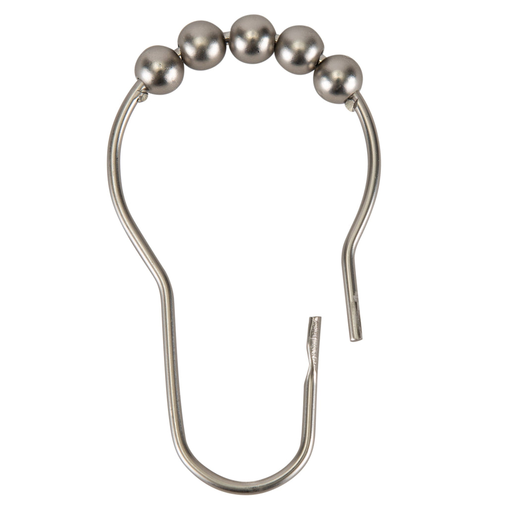 Anneaux de rideau de douche Bath Bliss, lot de 12 - Satin