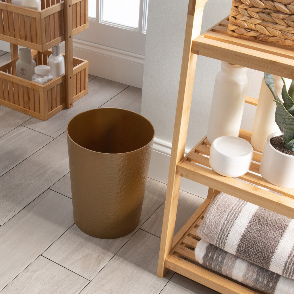 Poubelle texturée martelée Bath Bliss