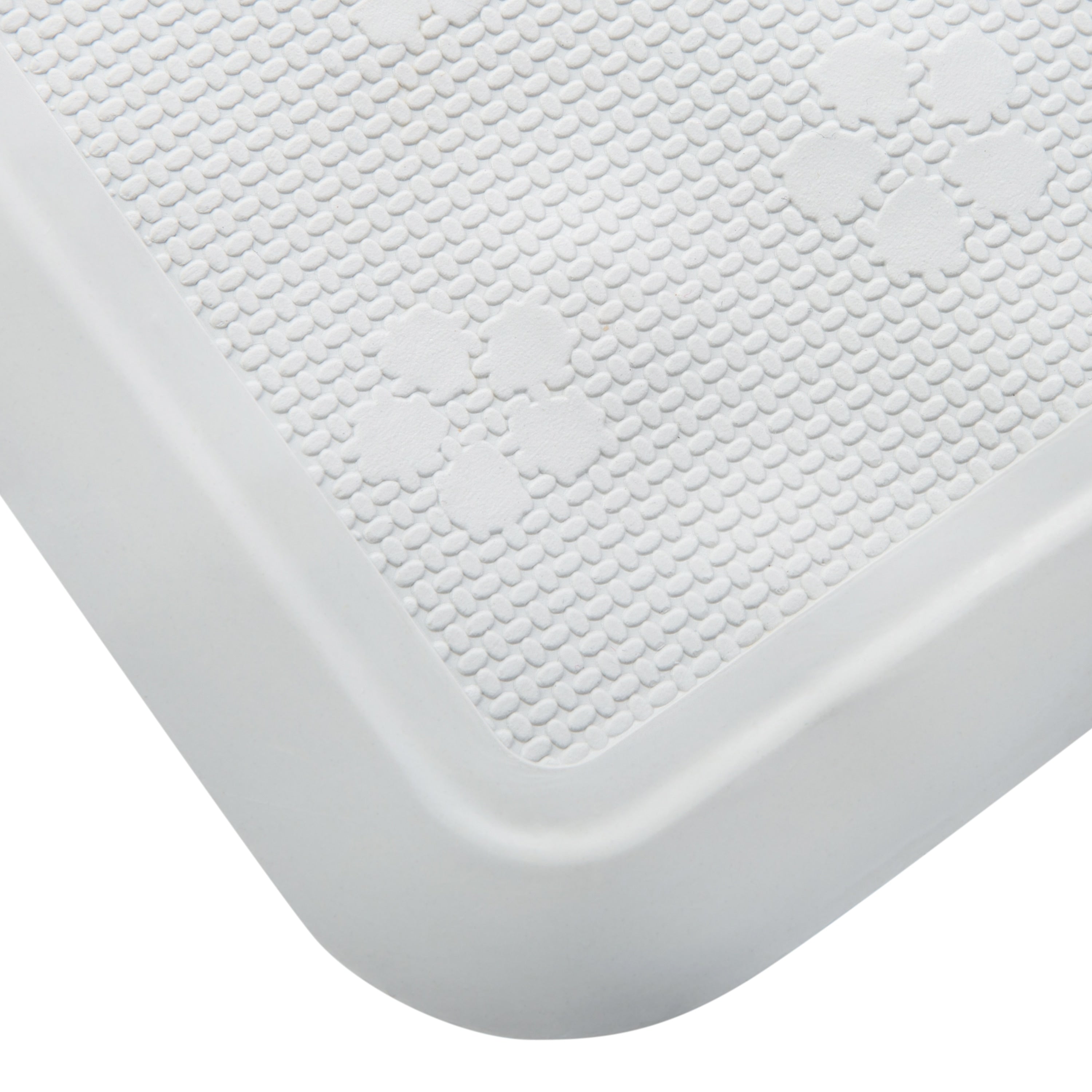 Grand tapis de bain Bath Bliss en blanc