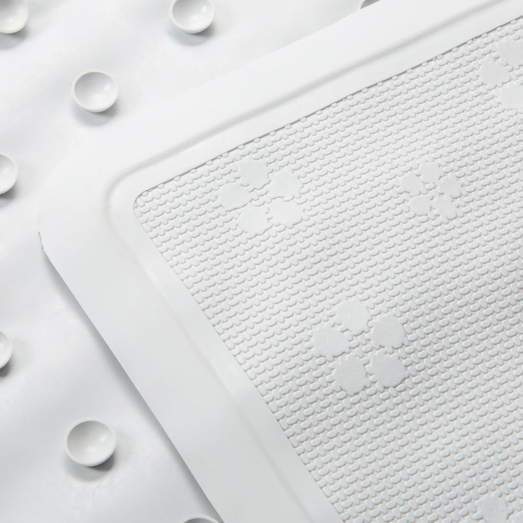 Grand tapis de bain Bath Bliss en blanc