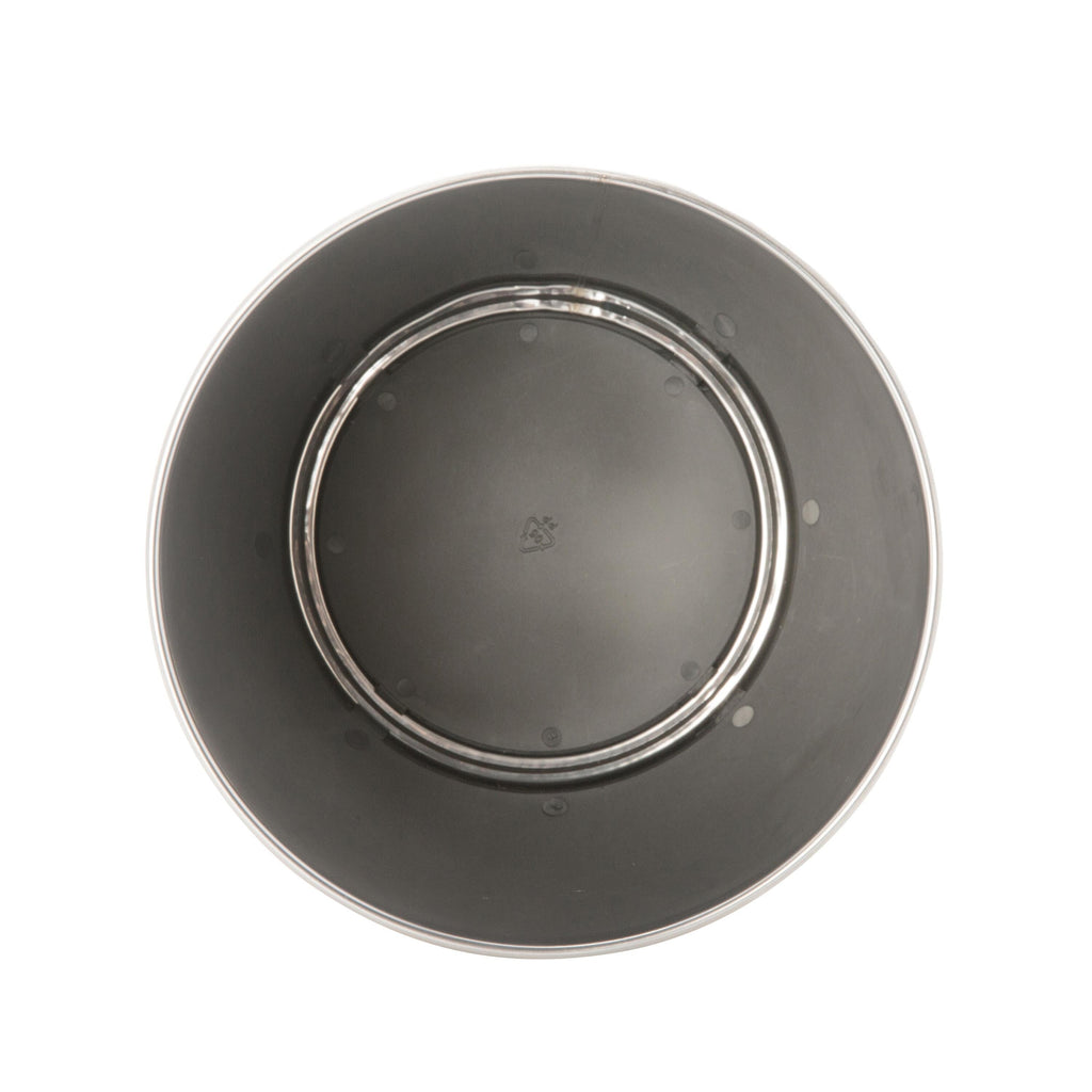 Poubelle Bath Bliss en acier inoxydable argenté - 7,7 x 9,6