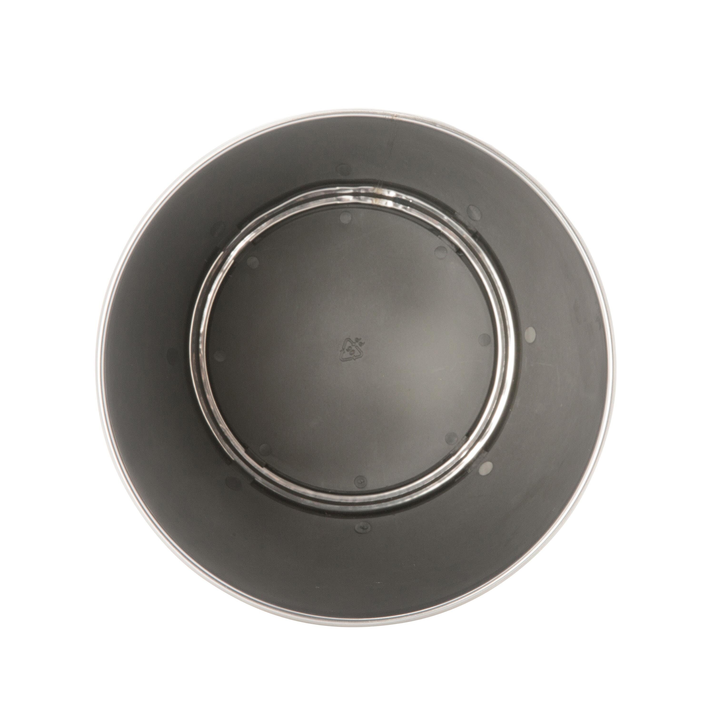 Poubelle Bath Bliss en acier inoxydable argenté - 7,7 x 9,6