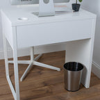 Poubelle Bath Bliss en acier inoxydable argenté - 7,7 x 9,6