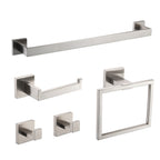 Ensemble de 5 accessoires de salle de bain Bathlet en acier inoxydable