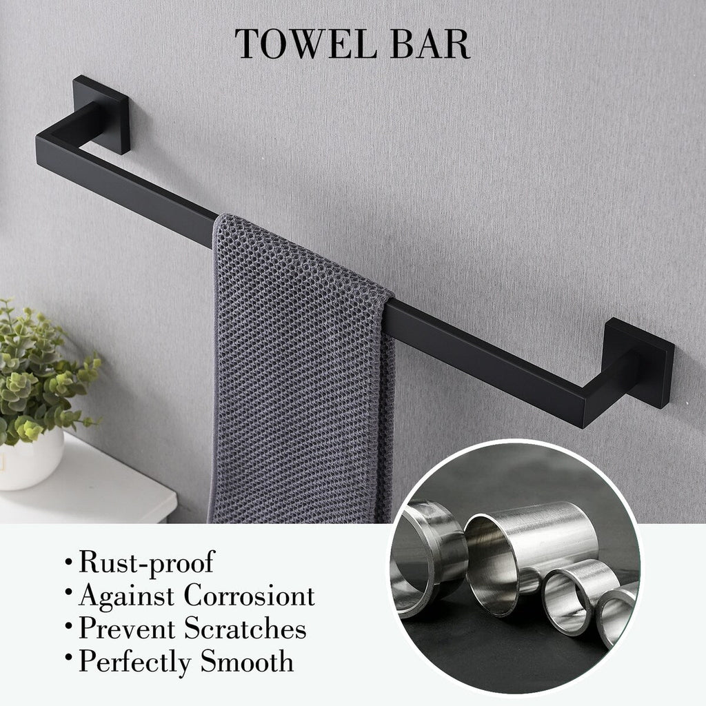 Ensemble de 5 accessoires de salle de bain Bathlet en acier inoxydable