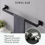 Ensemble de 5 accessoires de salle de bain Bathlet en acier inoxydable