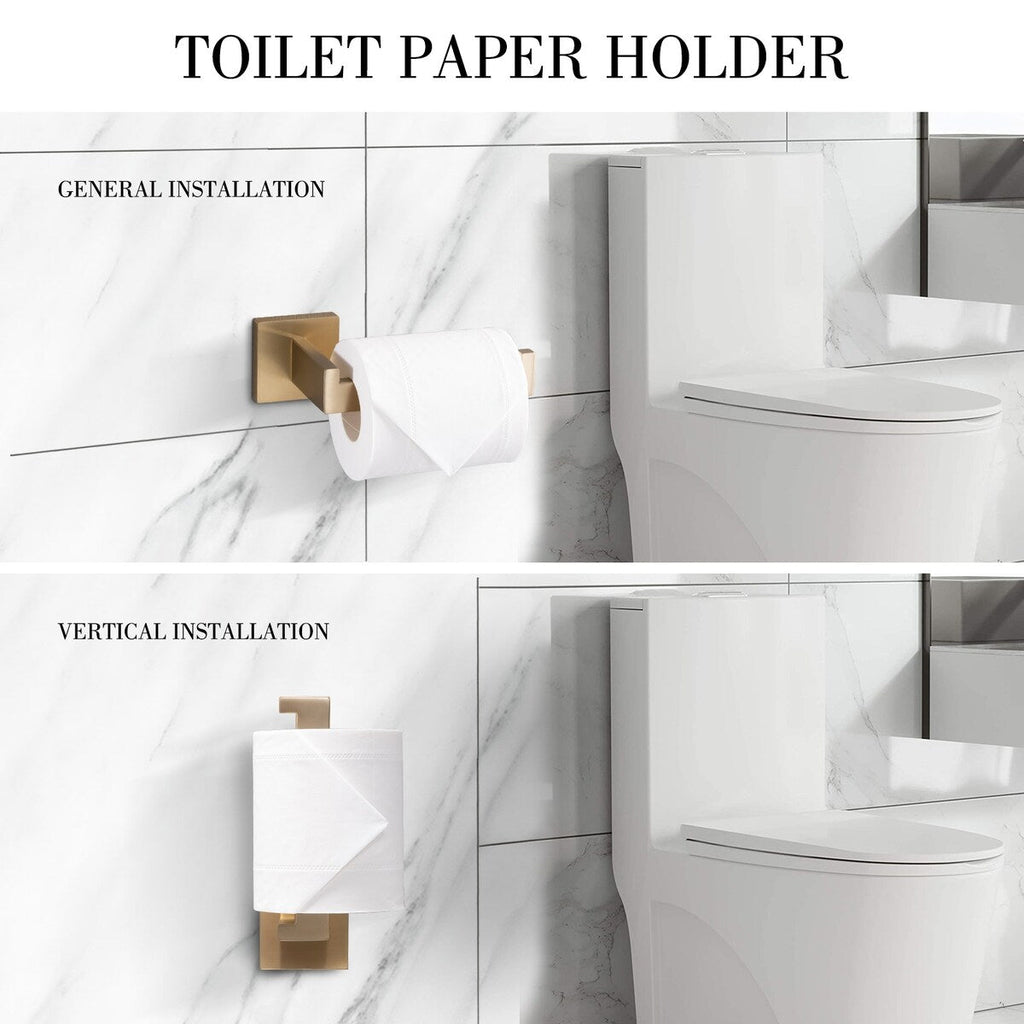 Ensemble de 5 accessoires de salle de bain Bathlet en acier inoxydable